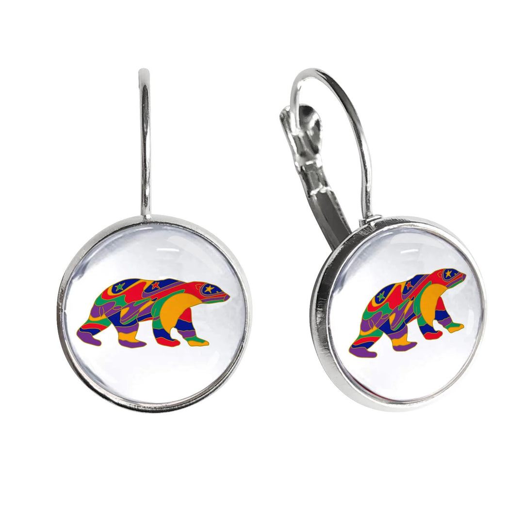 Oscardo Alpha Bear Dome Earrings