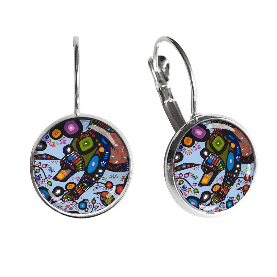 Oscardo Bear Dome Earrings