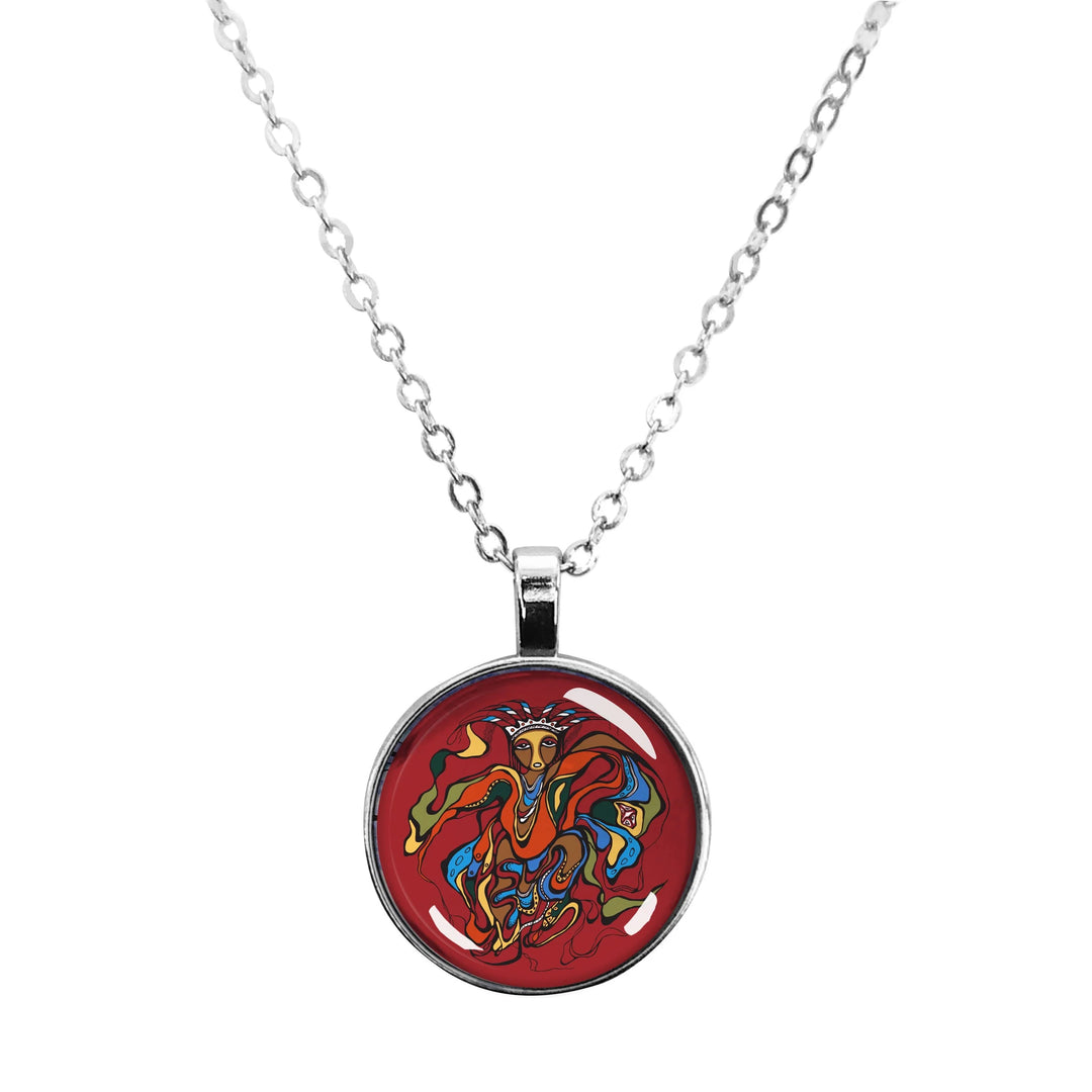 Oscardo Pow Wow Dancer Dome Necklace