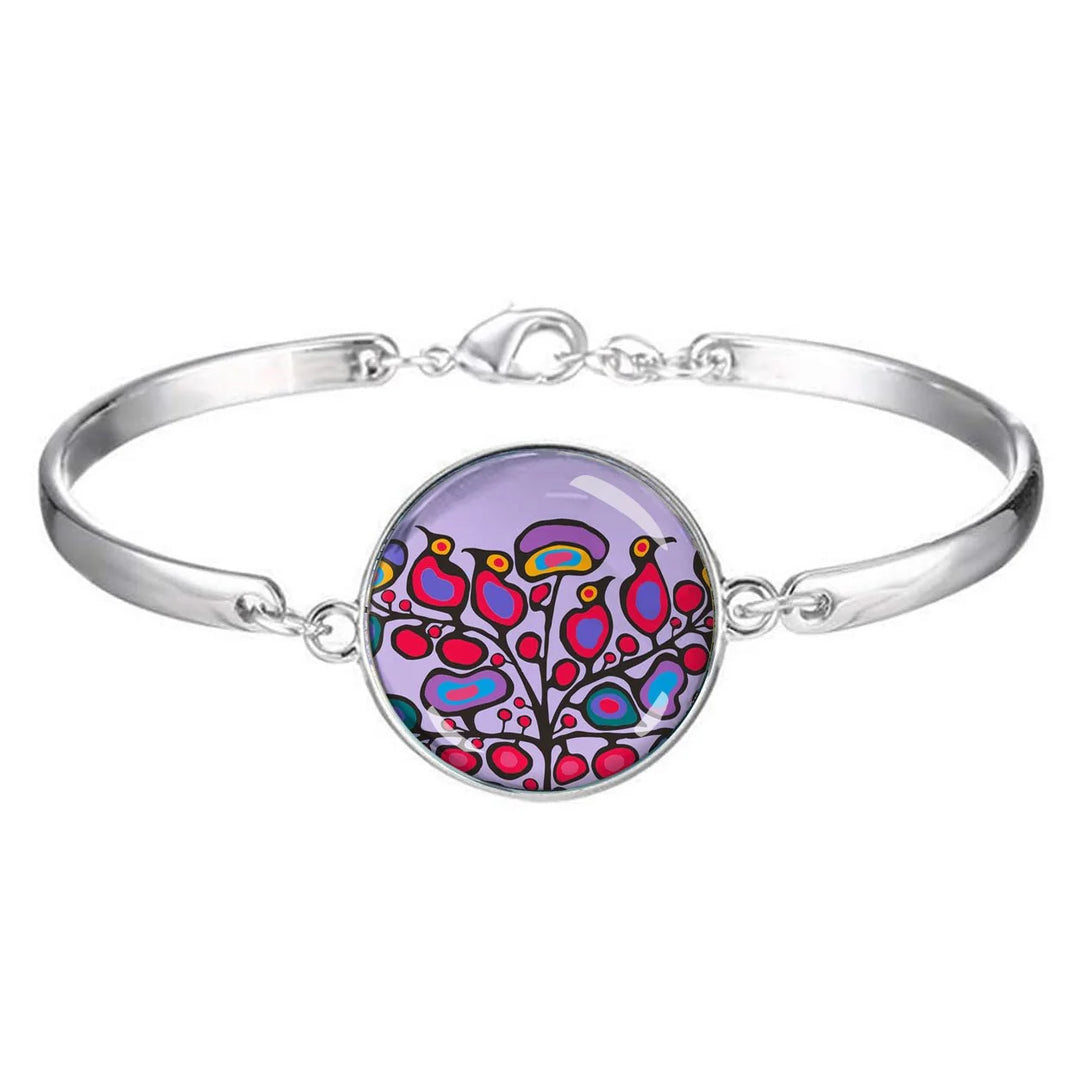 Oscardo Woodland Floral Dome Bracelet