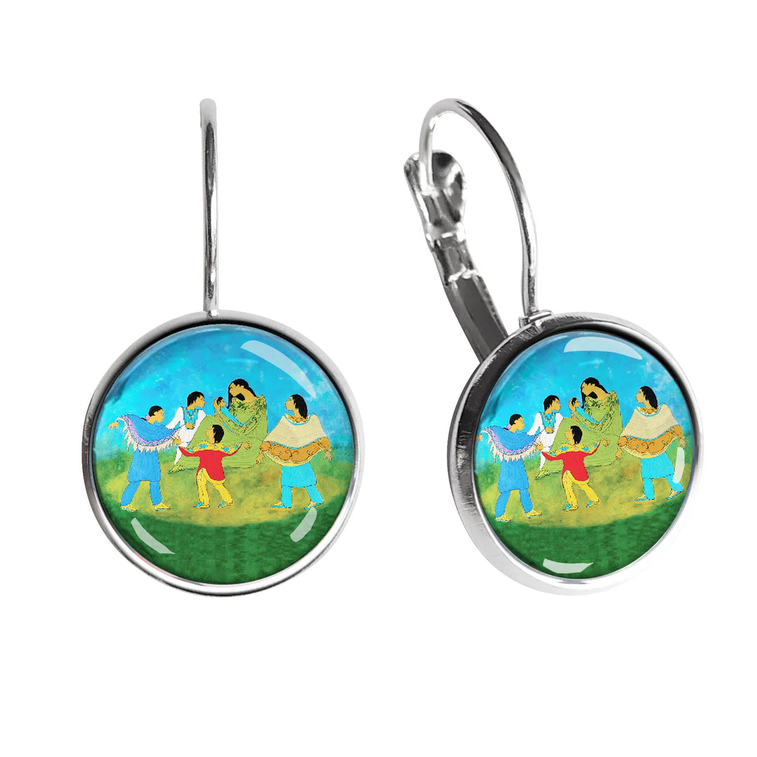 Oscardo Family Circle Dome Earrings