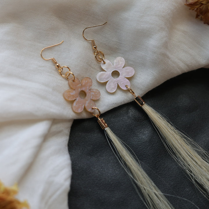 Beth Rose Designs Acrylic & Horse Hair Earrings