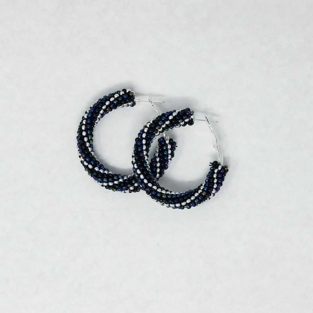 Prairie Beads Medium Peyote Hoops