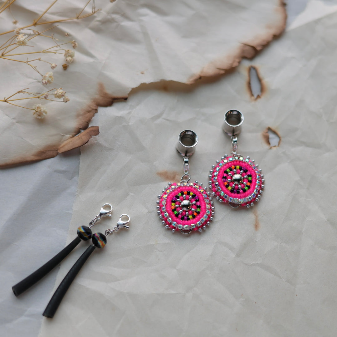 TLee Beads Neon Convertible Tunnel Plug