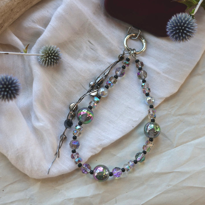 Beaded Blends Charcoal Beaded Phone Charms