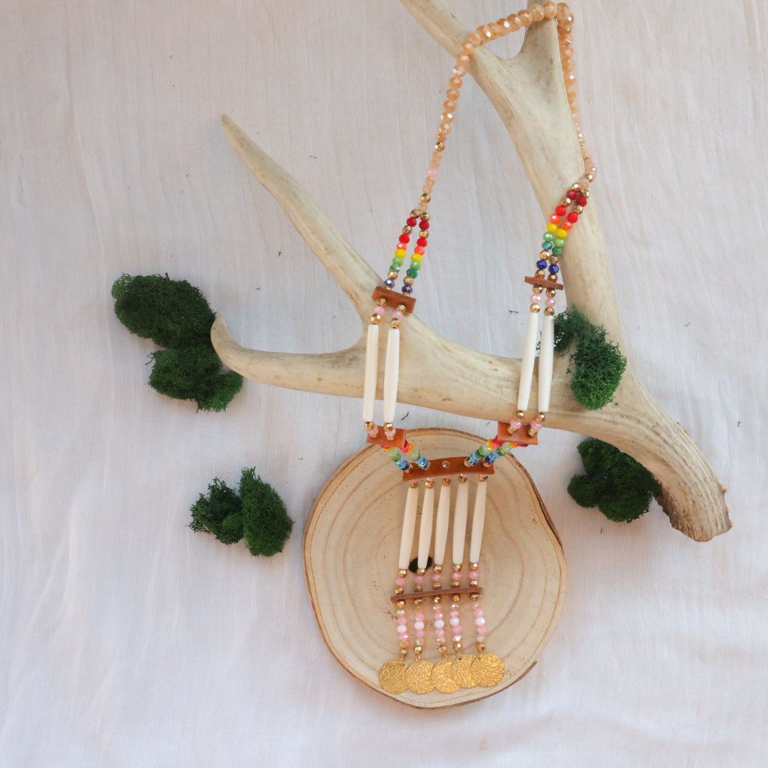 Dee Iyapes Stacked Bone Necklaces