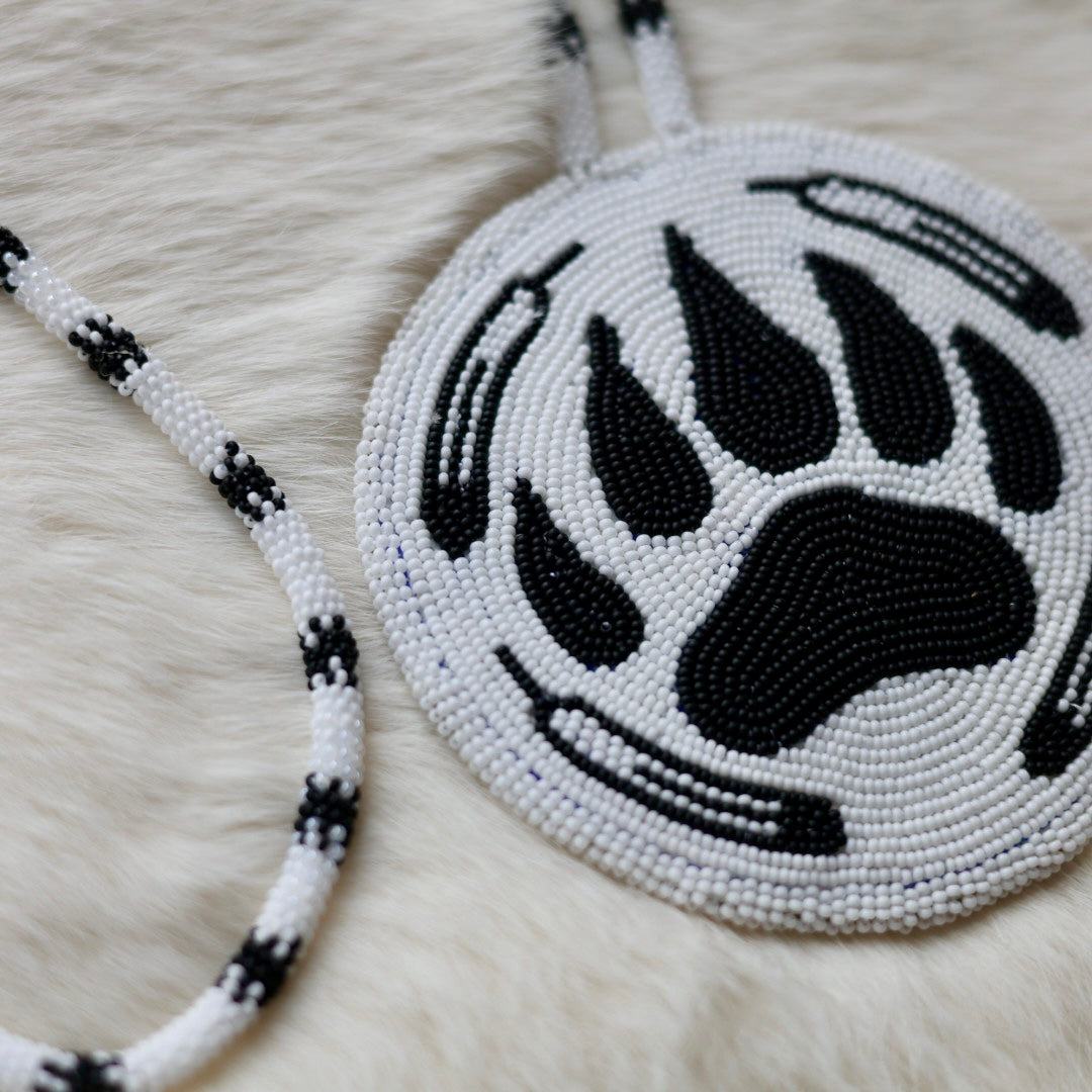 Jason S. Beaded Bear Paw Medallion