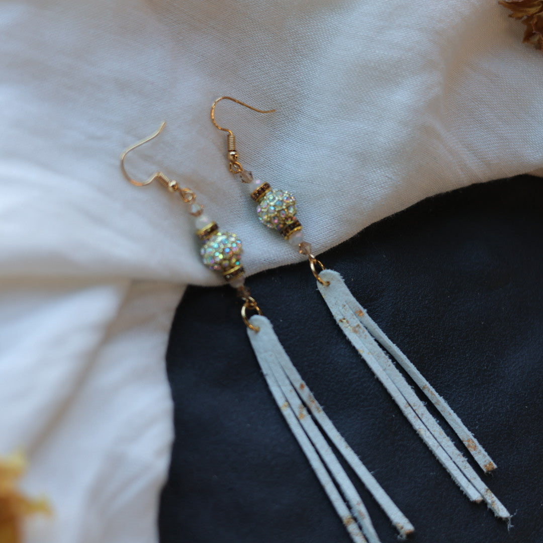 Beth Rose Designs Leather Fringe Earrings - Variety