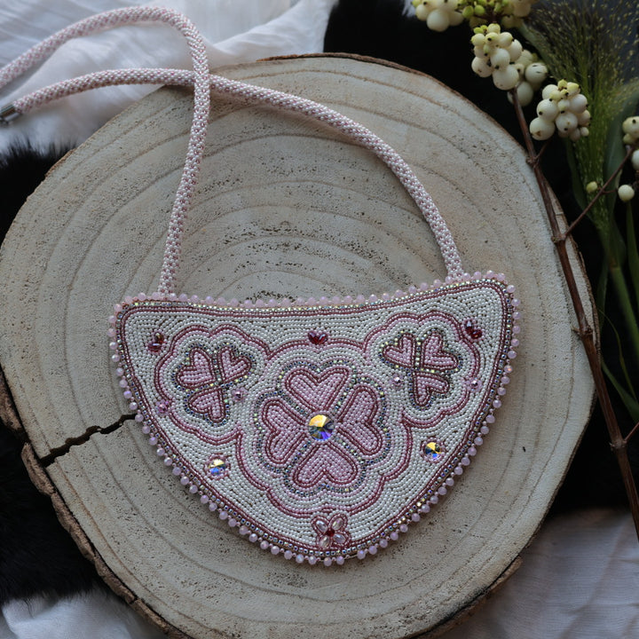 Ironstar Co. Light Pink Floral Beaded Medallion