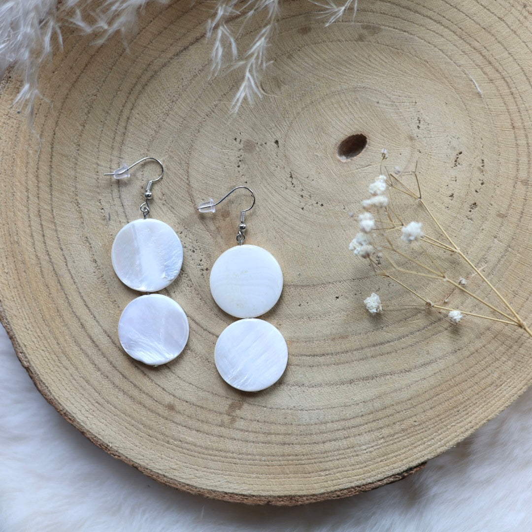 Sophie's Creations Double Shell Earrings