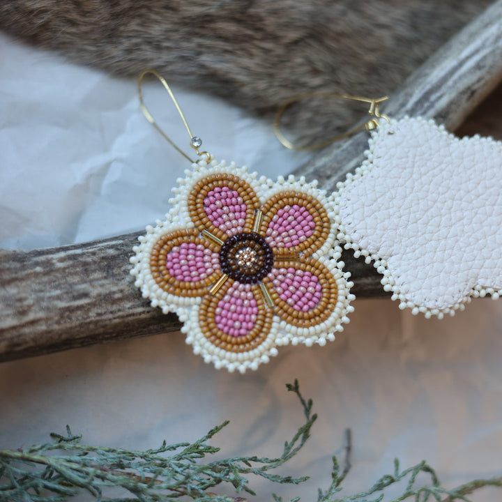 Keegan W. Five Petal Flower Earrings