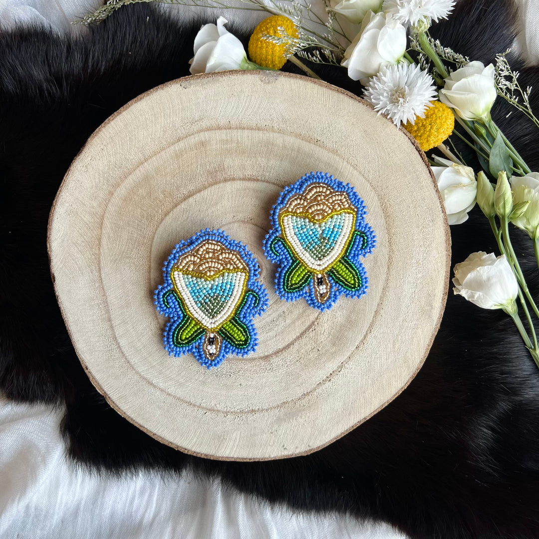 Ironstar Co. Blossoming Floral Beaded Earrings