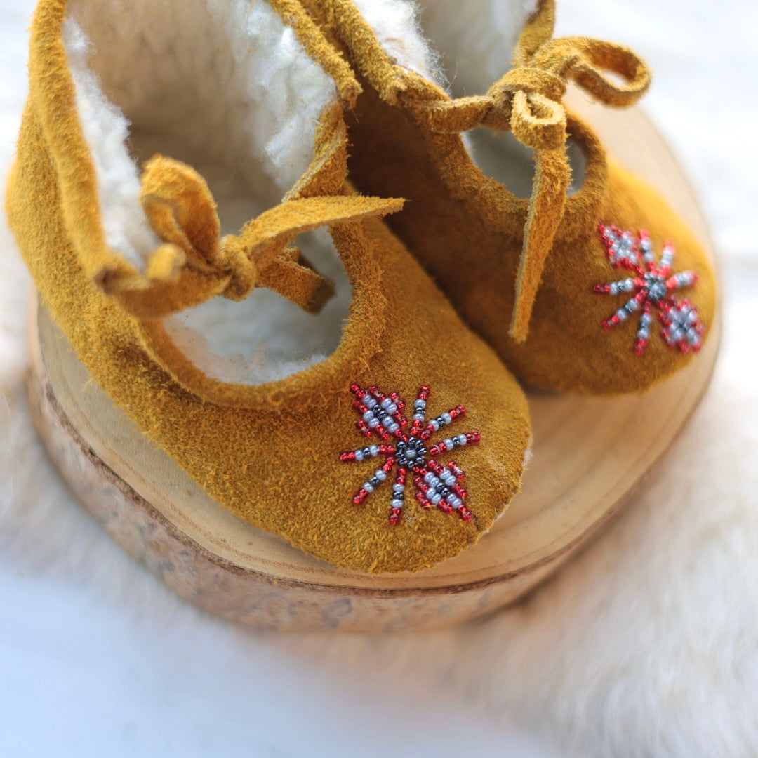 T. Sullivan Toddler Red Starburst Ballerina Slipper