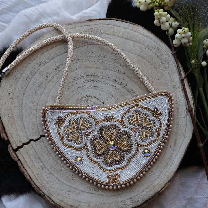 Ironstar Co. Gold Floral Beaded Medallion