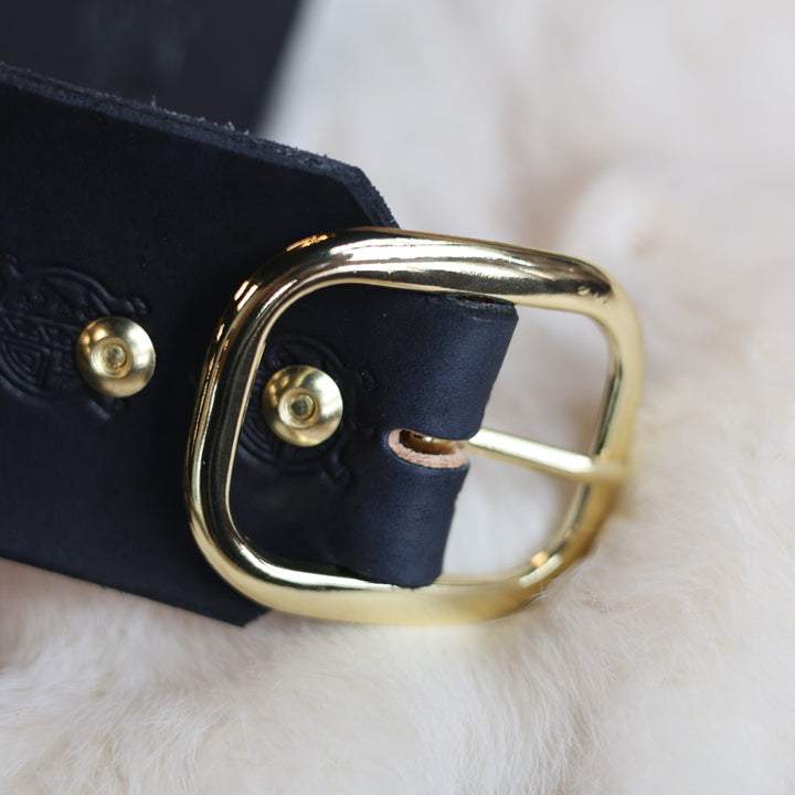 Iskotew Pahkekin Everyday 32" Turtle Stamped Leather Belt