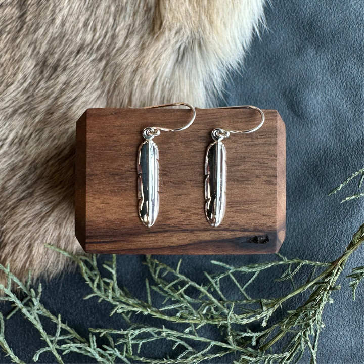 Eagle Feather Pendant & Earrings by Medicine Bear Arts
