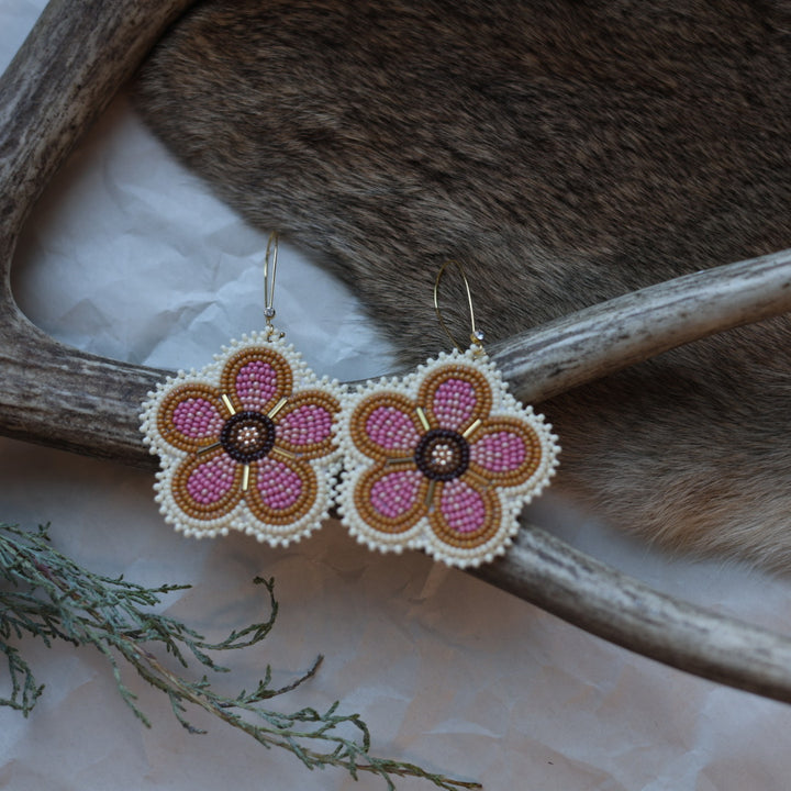 Keegan W. Five Petal Flower Earrings