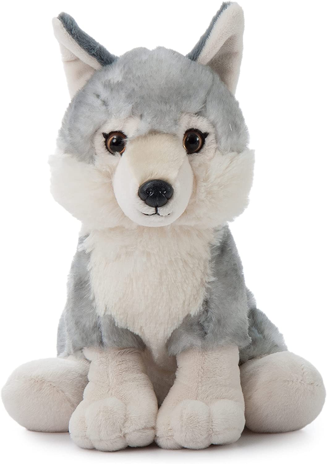 The Petting Zoo 12" Grey Wolf