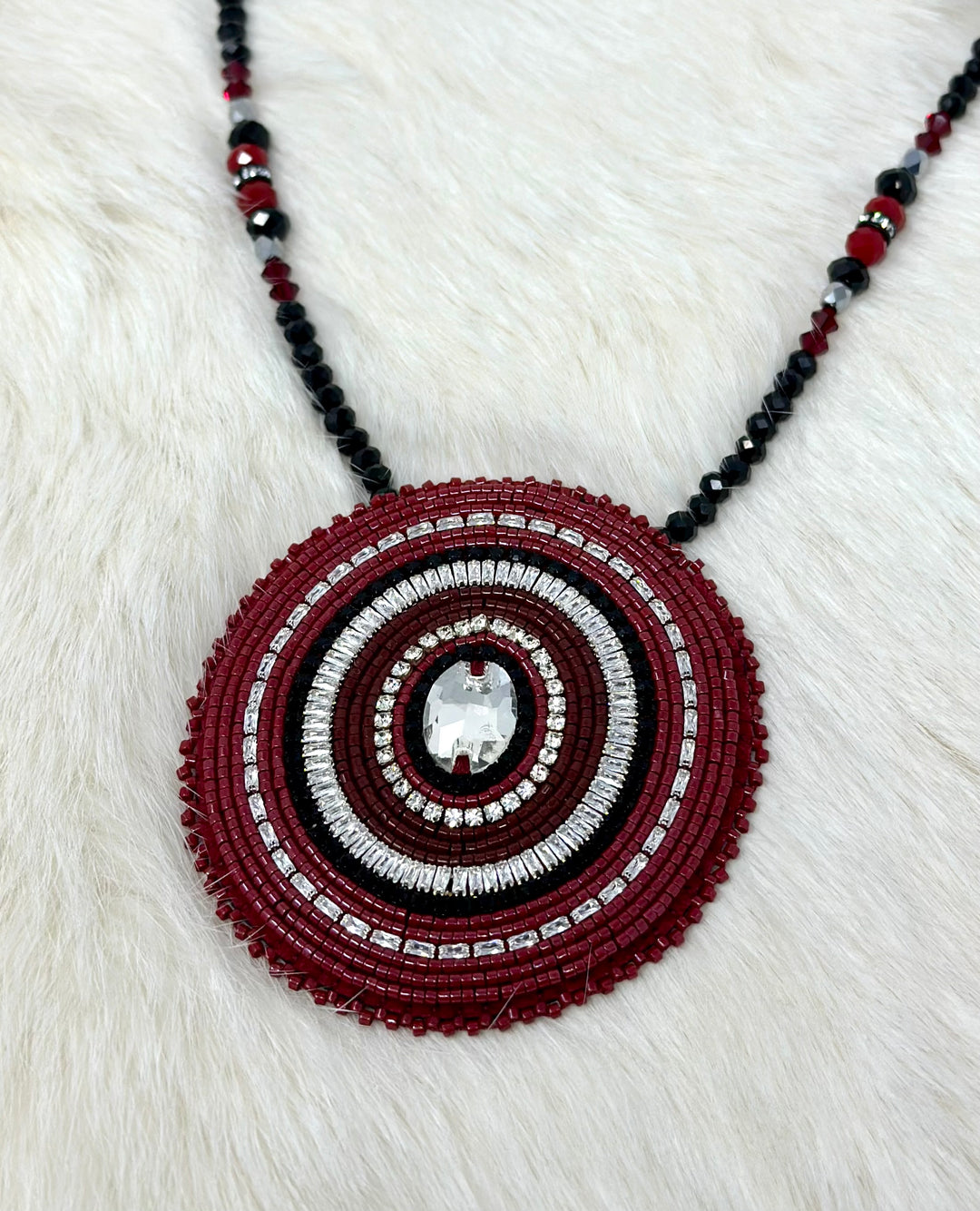 Beth Rose Designs Burgundy Necklace