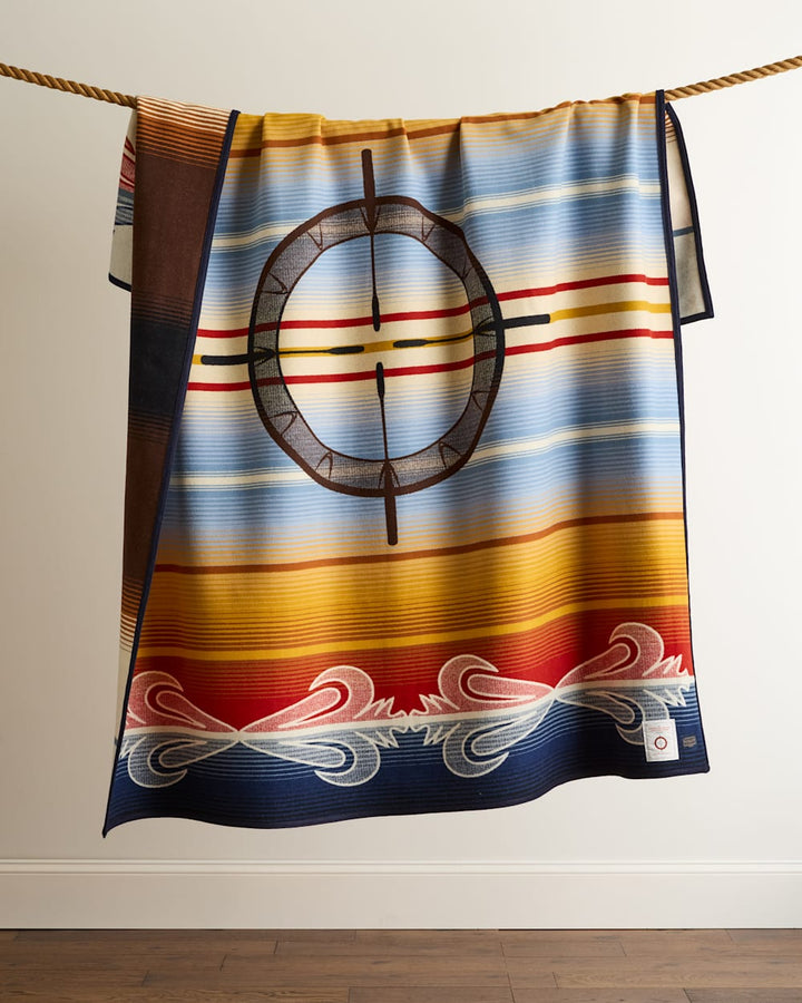 Pendleton Jacquard Robe Drum Keepers Twin Blanket