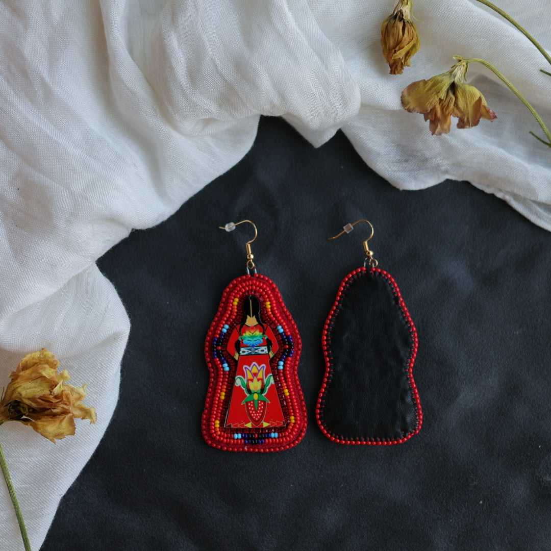 Beth Rose Designs Red Dress Earrings