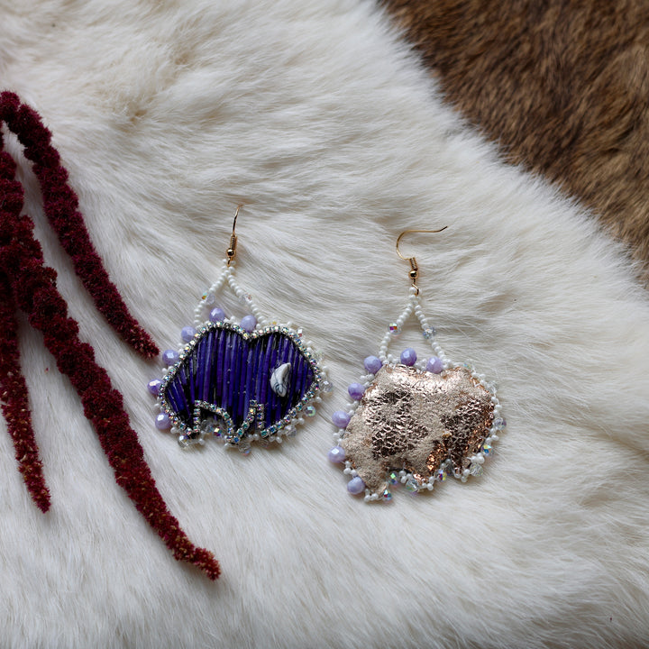 Mercedes G. Quill Bison Drop Earrings