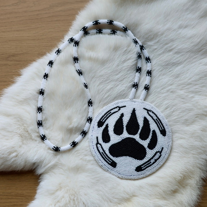 Jason S. Beaded Bear Paw Medallion