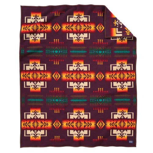 Pendleton Chief Joseph Maroon Blanket