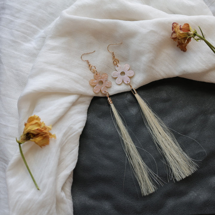 Beth Rose Designs Acrylic & Horse Hair Earrings