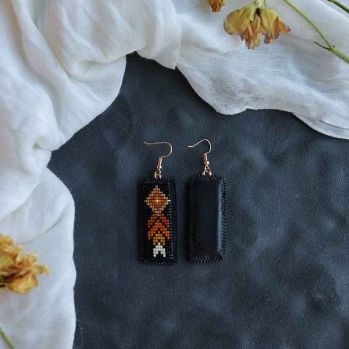 Beth Rose Designs Rectangle Loomed Drop Earrings