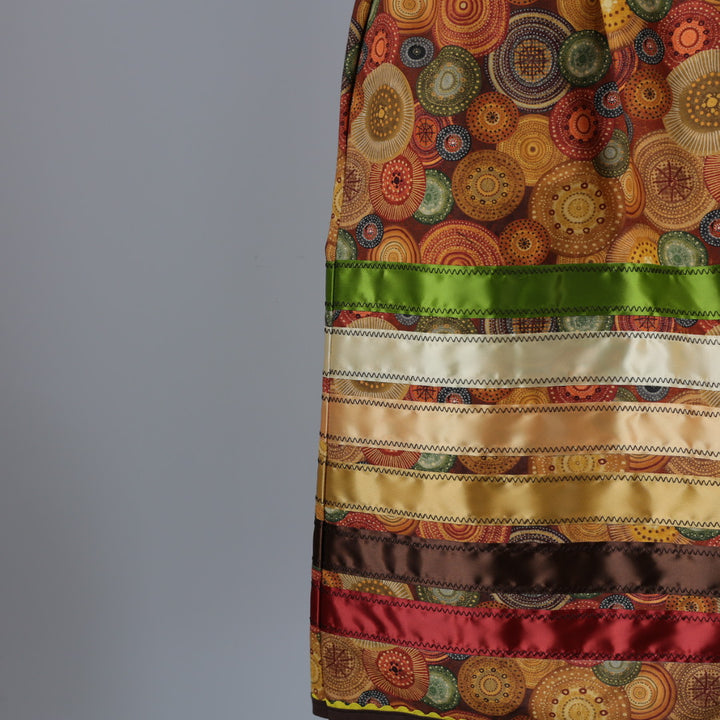 Vi's CREE-ations Autumn Orange Short Ribbon Skirt