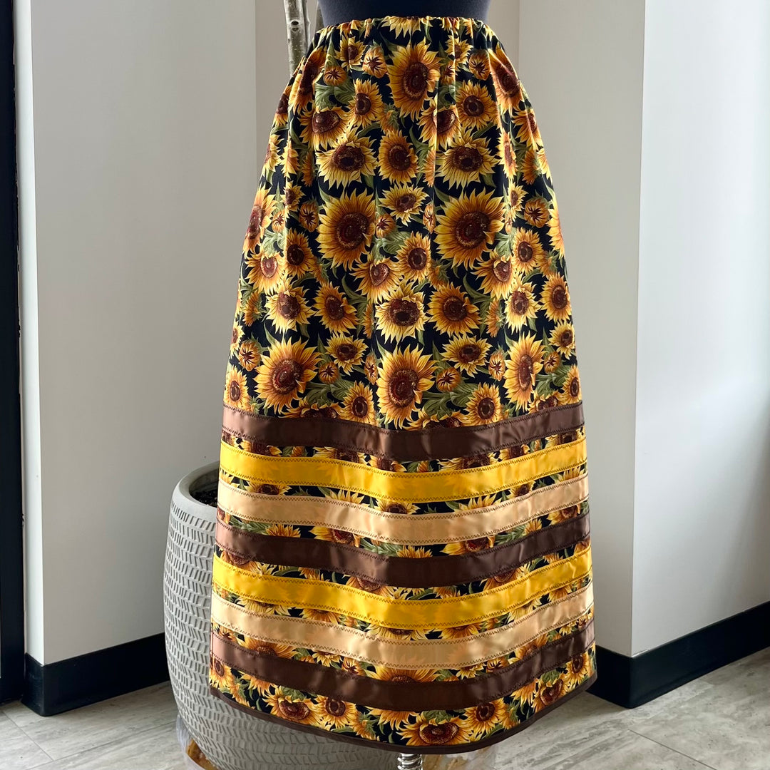 Vi's CREE-ations Sunflower Ribbon Skirt