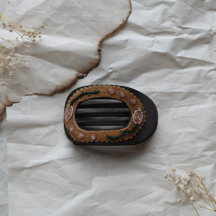 TLee Beads Beaded Flat Claw Clip