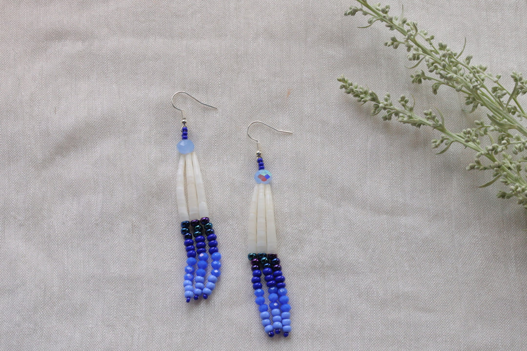 Helen H. Dentalium Earrings