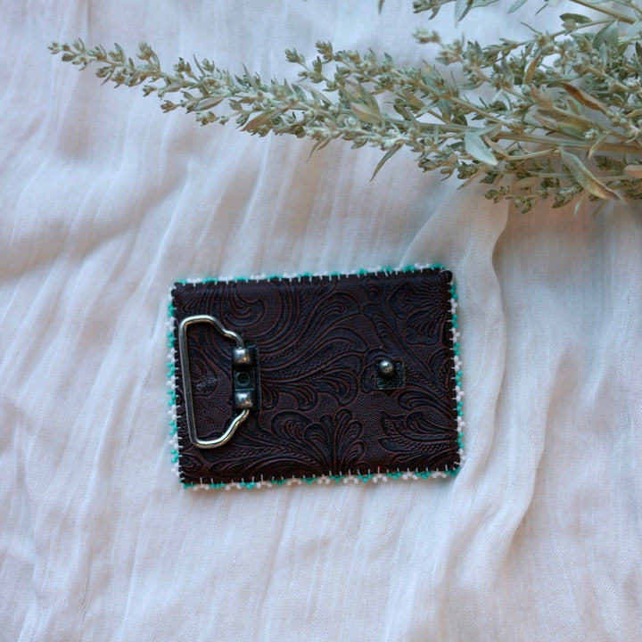Prairie Beads Rectangular Beaded Belt Buckle