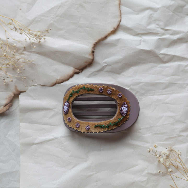 TLee Beads Beaded Flat Claw Clip