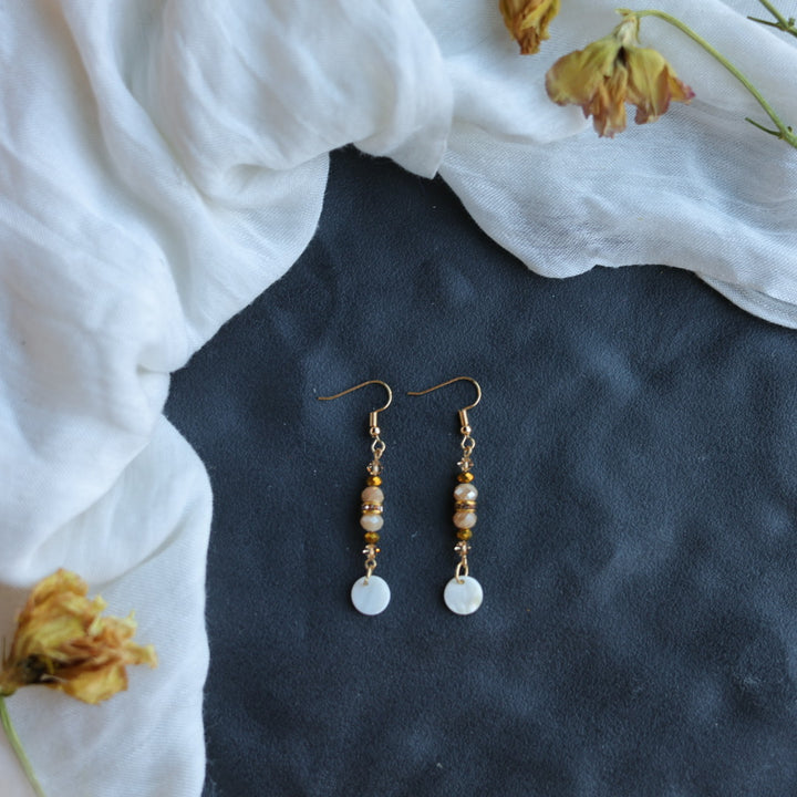 Beth Rose Designs Simple Shell Drop Earrings