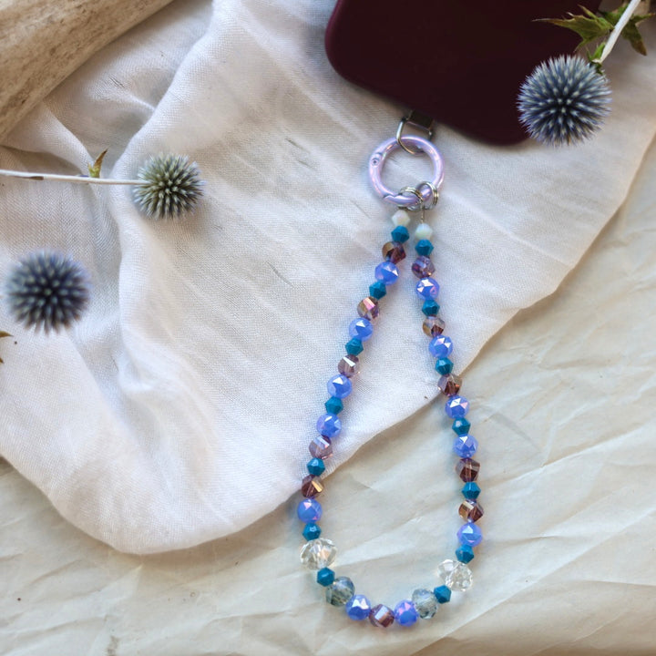 Beaded Blends Blue Beaded Phone Charms