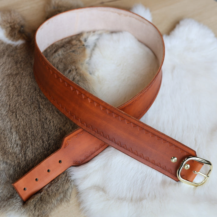 Iskotew Pahkekin Everyday 42" Caramel Leather Belt