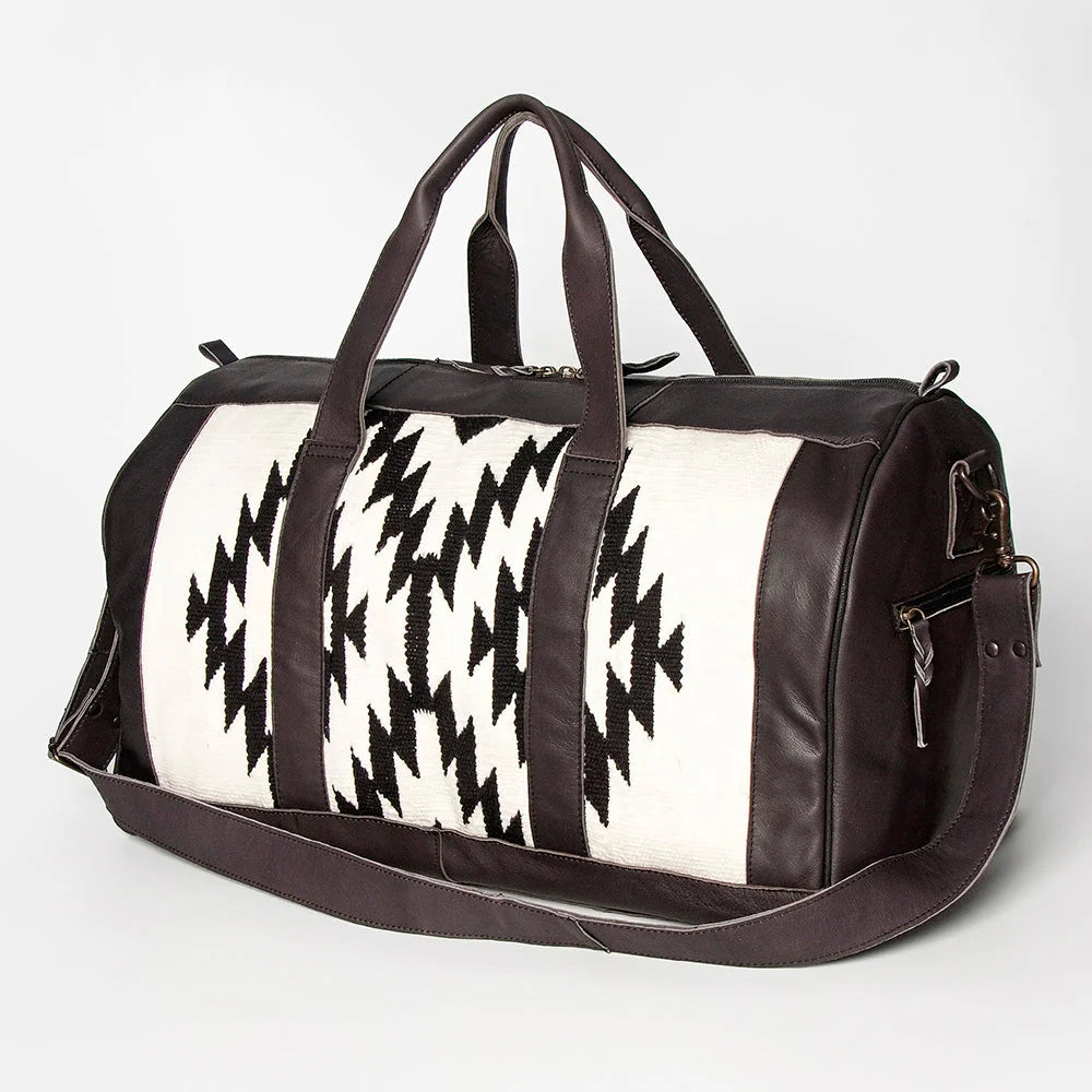 LS Western Black Diamonds Saddle Blanket Weekend Bag