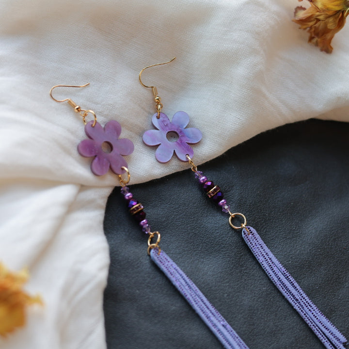 Beth Rose Designs Acrylic & Fringe Earrings- Variety