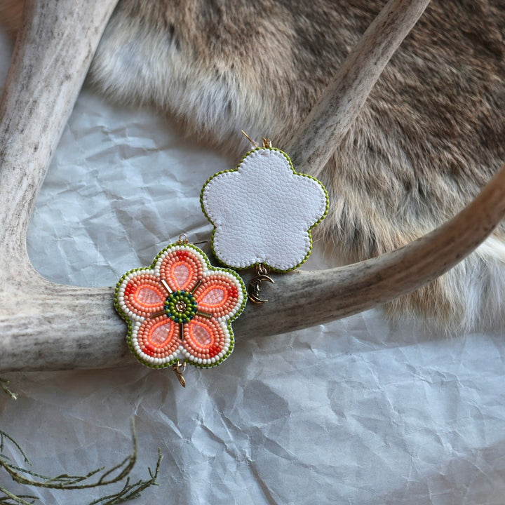 Keegan W. Five Petal Flower Charm Earrings