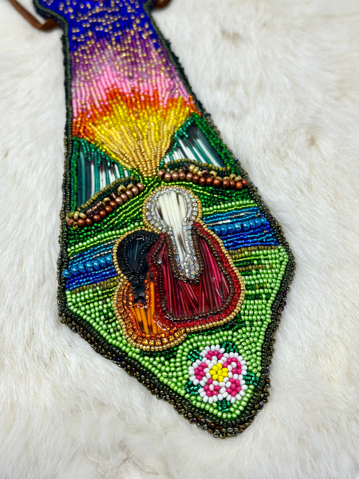 Mercedes G. MMIW & ECM Beaded Tie & Cufflinks (Consignment)