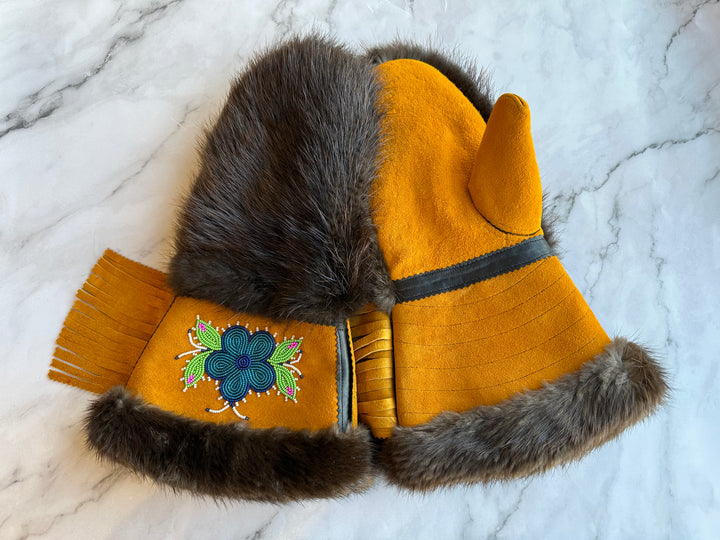 Caroline M. Deer Hide Gauntlets