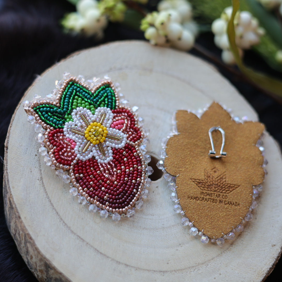 Ironstar Co. Strawberry Beaded Earrings