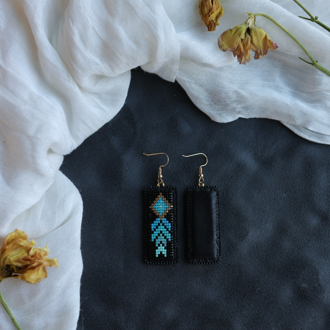 Beth Rose Designs Rectangle Loomed Drop Earrings