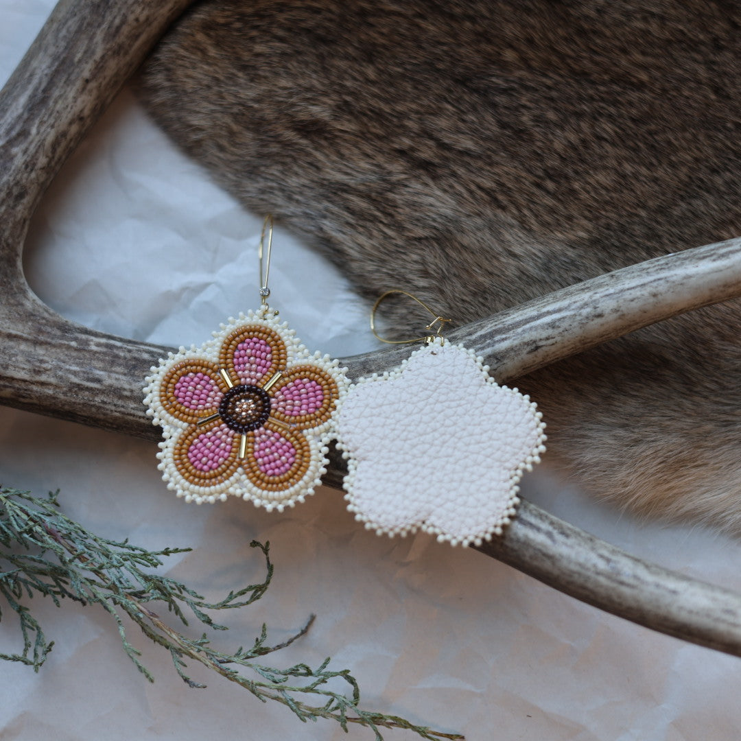 Keegan W. Five Petal Flower Earrings