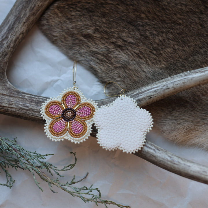 Keegan W. Five Petal Flower Earrings