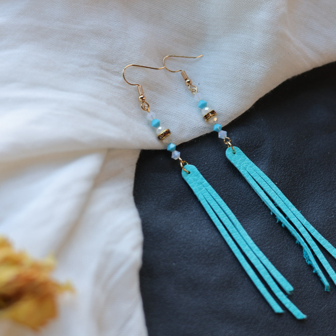 Beth Rose Designs Leather Fringe Earrings - Variety