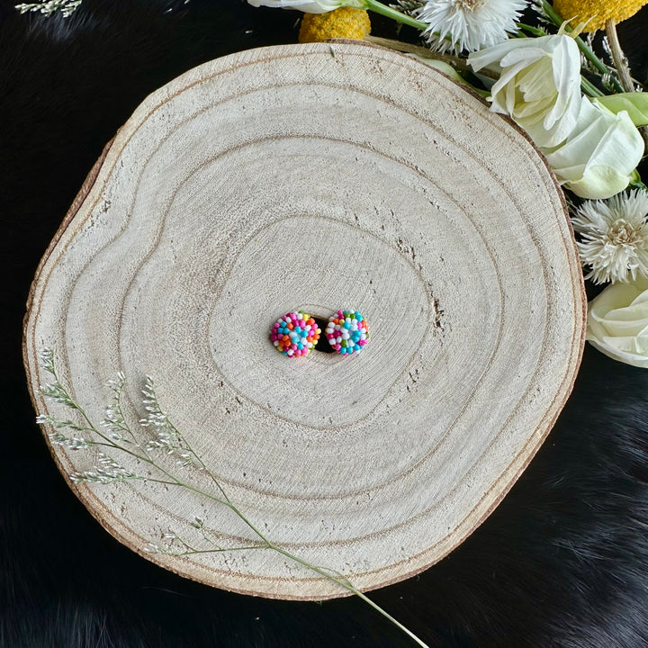 Ironstar Co. Petite Beaded Stud Earrings